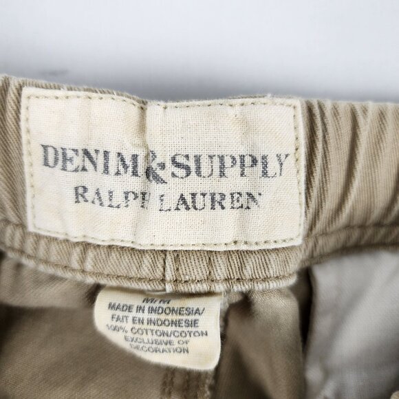 Denim Supply Ralph Lauren Pants Mens Medium Tan Vintage Belted Jogger (32x30) - Picture 4 of 10